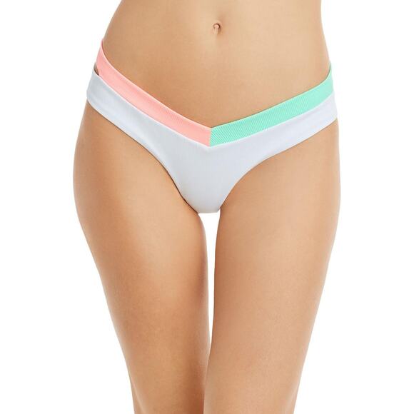 NWT Peixoto White Jolie Cut-Out V-Front Swim Bikini Bottom Size S 22206F-SMTRB - Picture 1 of 8